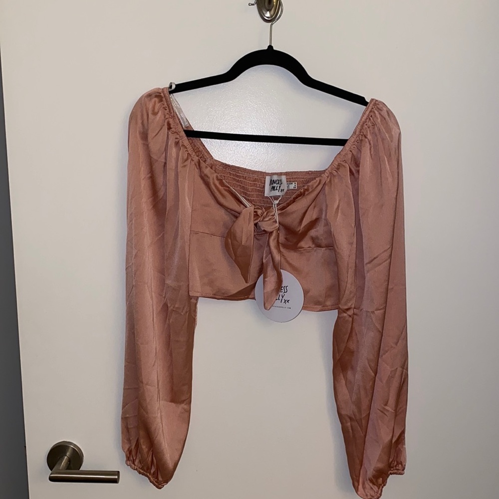 Princess Polly Cropped Pink Top